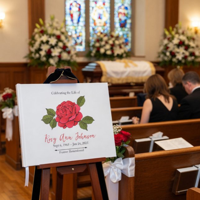 Сustom Funeral Memorial Guest Book (Creator Uploaded)