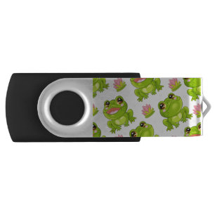 Сute cartoon frogs flash drive