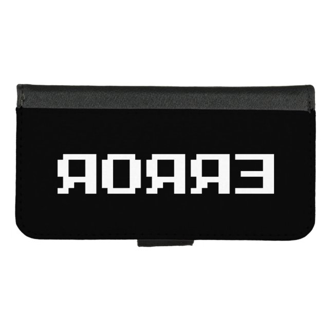 ЯOЯЯƎ | ERROR iPhone WALLET CASE (Front (Horizontal))