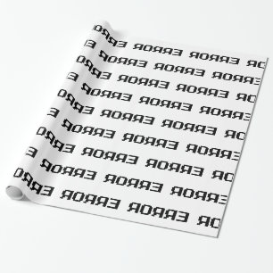 ЯOЯЯƎ ERROR WRAPPING PAPER