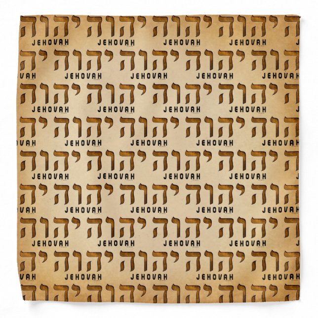 יהוה Jehovah Bandana (Front)