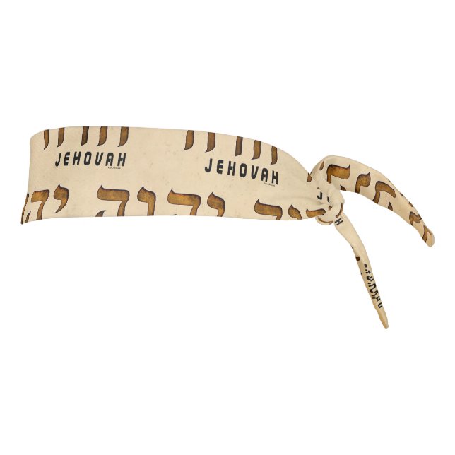 יהוה Jehovah Tie Headband (Rotate 90)