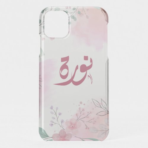 ØØÙ ÙÙˆØØ Norah Arabic name  iPhone 11 Case