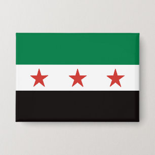 علم الثورة السورية BUTTON