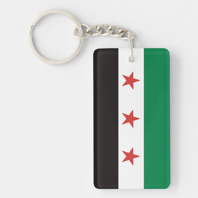 علم الثورة السورية Syria flag Keychain (Front)
