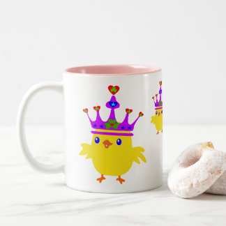 ♥ټ☘Crowned Irish Queen Chicken Fabulous Classic Two-Tone Coffee Mug