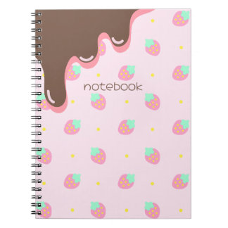 いちごチョコ柄のかわいい♡ NOTEBOOK