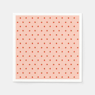 いちご　チェック　オレンジ　    NAPKINS