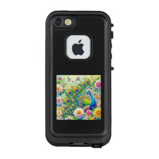 お花畑で佇む孔雀 LifeProof FRĒ iPhone SE/5/5s CASE