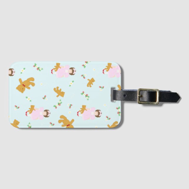 くまとおんなのこ LUGGAGE TAG (Front Horizontal)