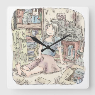 さなごさじ SQUARE WALL CLOCK