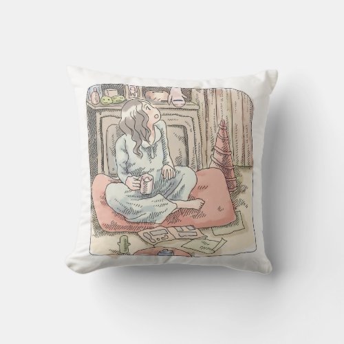 さ じ なに さ赤 い大きな THROW PILLOW