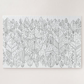 すくっと立つ。〜葉っぱ〜塗り絵 JIGSAW PUZZLE