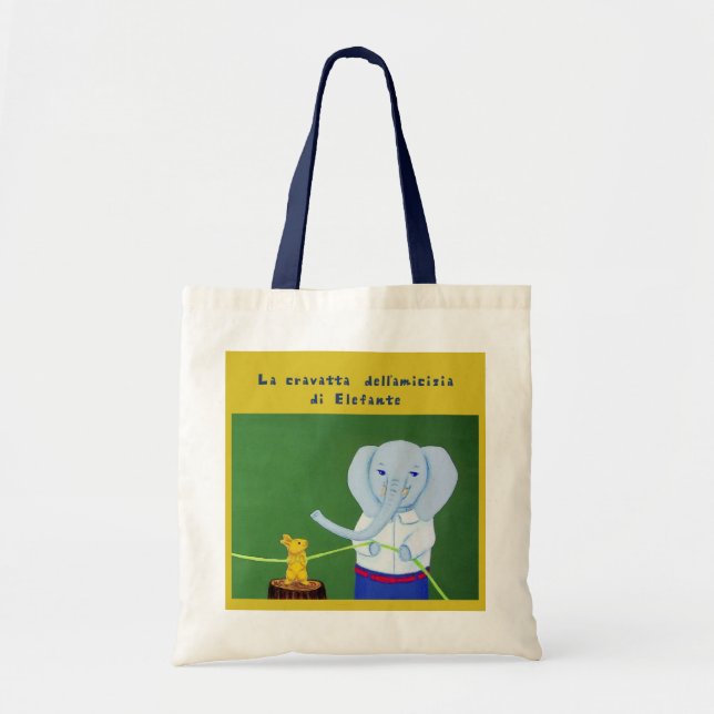 ぞうさんのおともだちネクタイ TOTE BAG (Front)