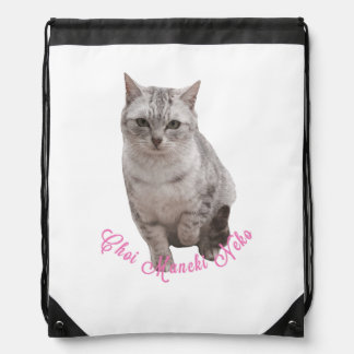 ちょっと招き猫 DRAWSTRING BAG