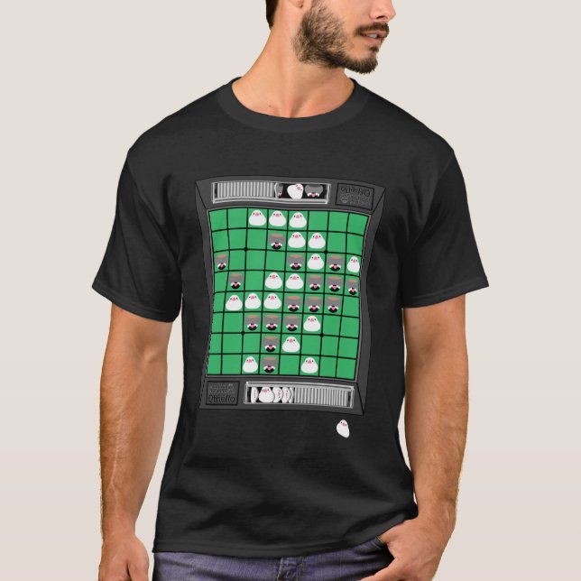もっちりオセロ文鳥ズTシャツ T-Shirt (Front)