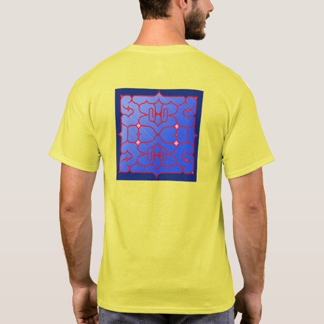 アイヌ柄  北海道 Tシャツ　 Hokkaido Ainu pattern T-s T-Shirt (Back)