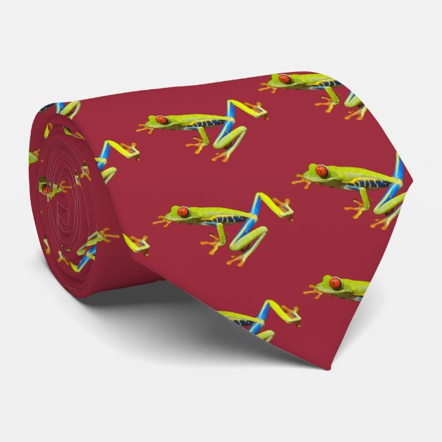 アカメアマガエル NECK TIE (Rolled)
