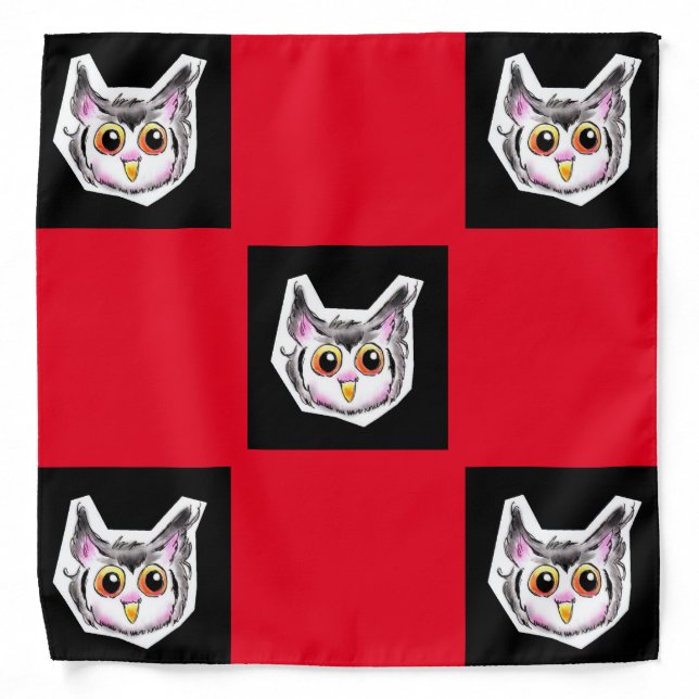 アフリカオオコノハズクちゃん BANDANA (Front)