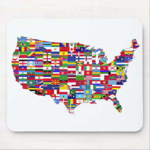 アメリカ合衆国の地図 MOUSE PAD