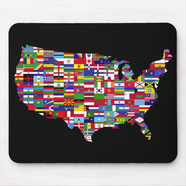 アメリカ合衆国の地図 MOUSE PAD (Front)