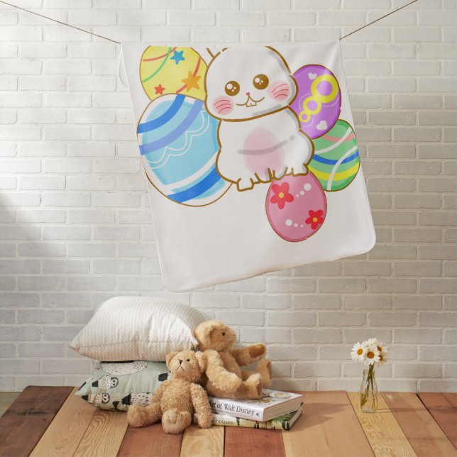 イースターラビット　Easter rabbit Baby Blanket (In Situ)