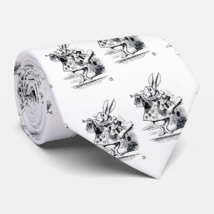 ウサギ、“ Alice's Adventures in Wonderland ” Tie