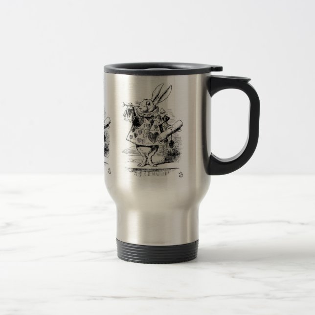 ウサギ、“ Alice's Adventures in Wonderland ” Travel Mug (Right)