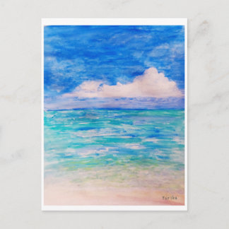 エメラルドグリーンの海と空 POSTCARD