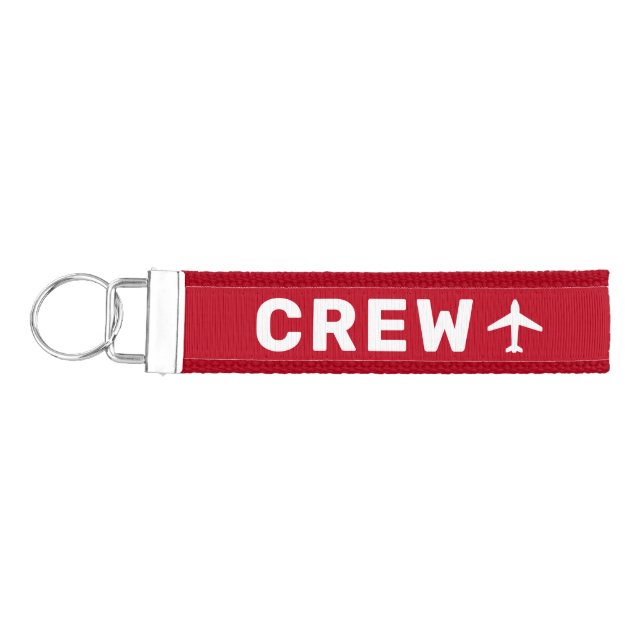 キャビンクルータグ　客室乗務員名前入りキーホルダー WRIST KEYCHAIN (Keys on Left)