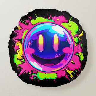 クッション|VACHABORG グッズ「 電光石火少女 Eccentric Flash Girl 」 Round Pillow