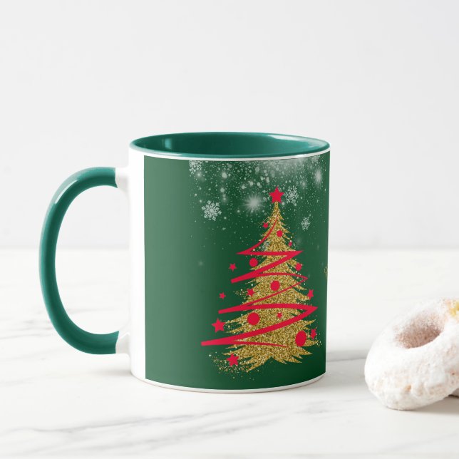 グリーンエレガントなクリスマス♡ MUG (With Donut)