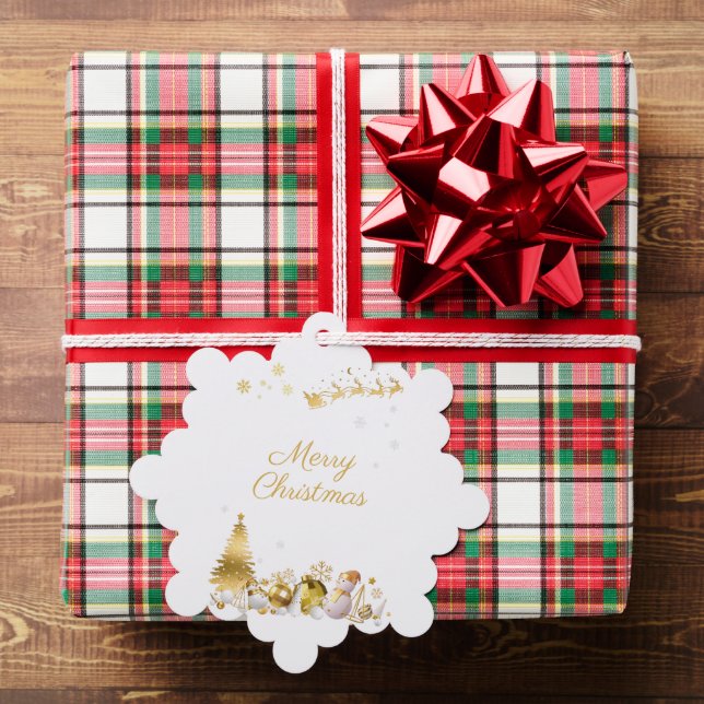 ゴージャス ホワイト×ゴールドのクリスマスカード♡ ORNAMENT CARD (Insitu (Gift))