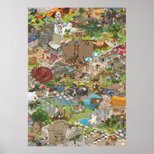 シマダ タカヒコ Everyone is Sleeping Poster (Front)