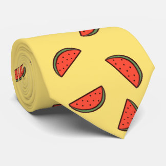 スイカなネクタイ 黄色ver. Water melon tie, yellow ver. Neck Tie