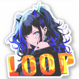 ステッカー|VACHABORG グッズ「 Neo-Reiwa Girl 」 シール Sticker