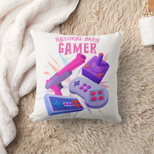 ãƒƒ Let everyone know your passion for gaming âœ Throw Pillow