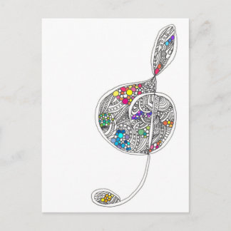 ト音記号 POSTCARD