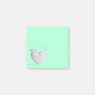 ハートにちょこんと乗るかわいい猫たち♡ POST-IT NOTES