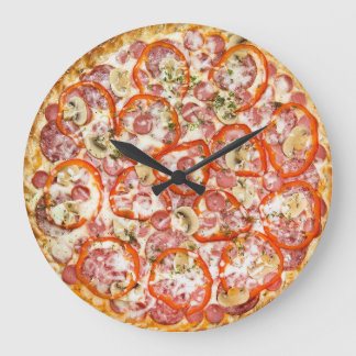 ピザ 掛け時計 pizza large clock
