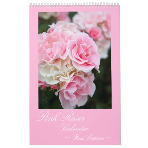 ピンクのバラのカレンダー CALENDAR