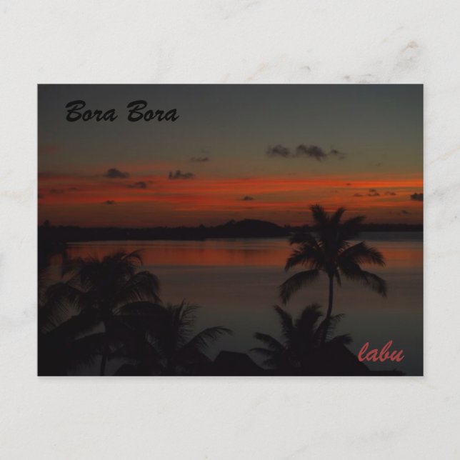 ボラボラ島 POSTCARD (Front)