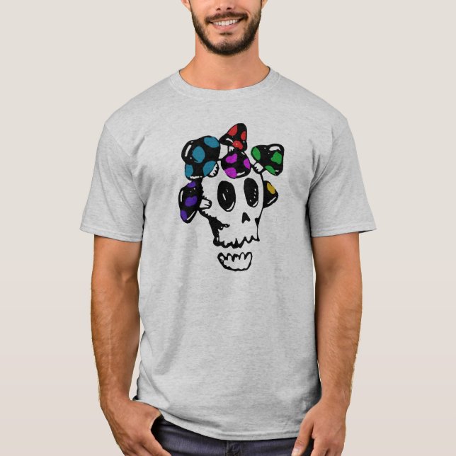 マッシュルーム　スカル T-Shirt (Front)