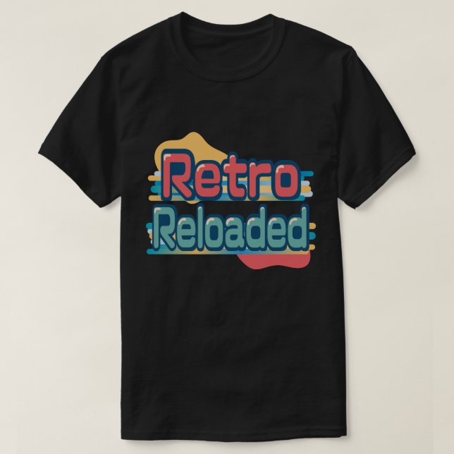 レトロTRetro Reloaded  Bold Vintage Style Graphic tee (Design Front)