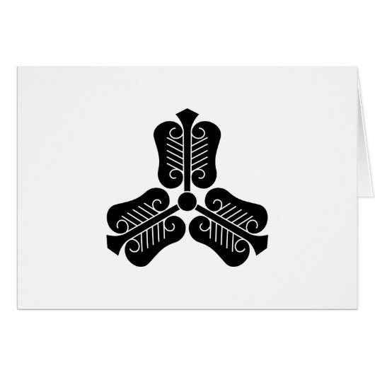 三つ唐団扇 (Front Horizontal)