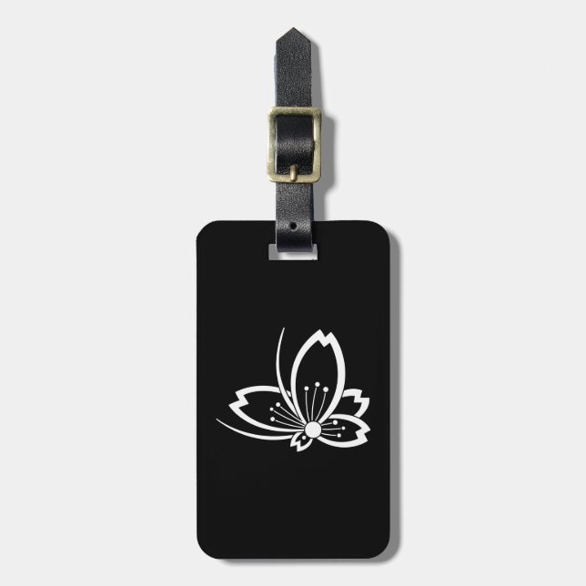 中陰桜飛び蝶 LUGGAGE TAG (Front Vertical)