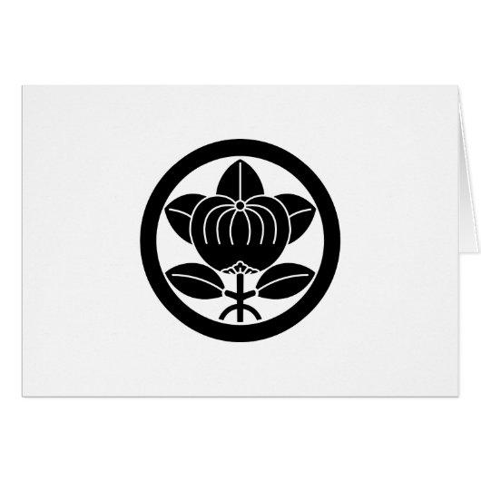 丸に三本足橘 (Front Horizontal)