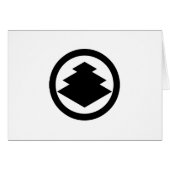 丸に三階菱 (Front Horizontal)