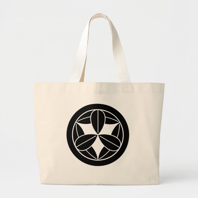 丸に九枚笹 LARGE TOTE BAG (Front)