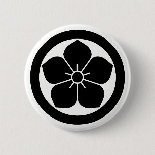 丸に桔梗 BUTTON